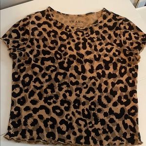 cheetah print top